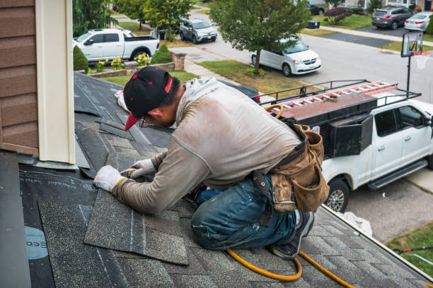 Professional Roofing technician working in Campbelltown, PA